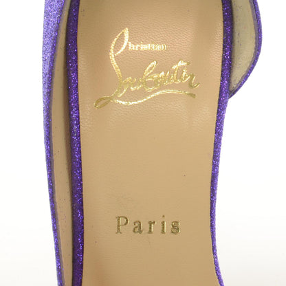 Christian Louboutin Helmour 100 Glitter Pumps 38.5 Purple 5 of 6