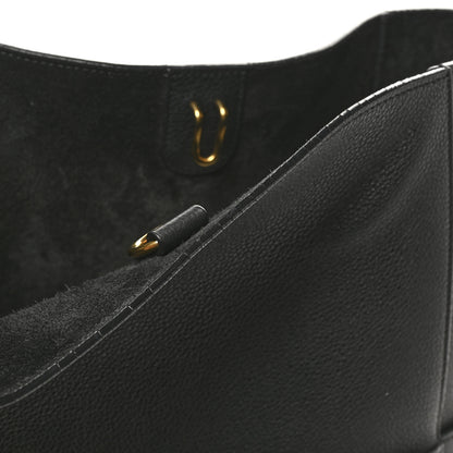 Celine Soft Grained Calfskin Sangle Bucket Bag Black 9 of 9