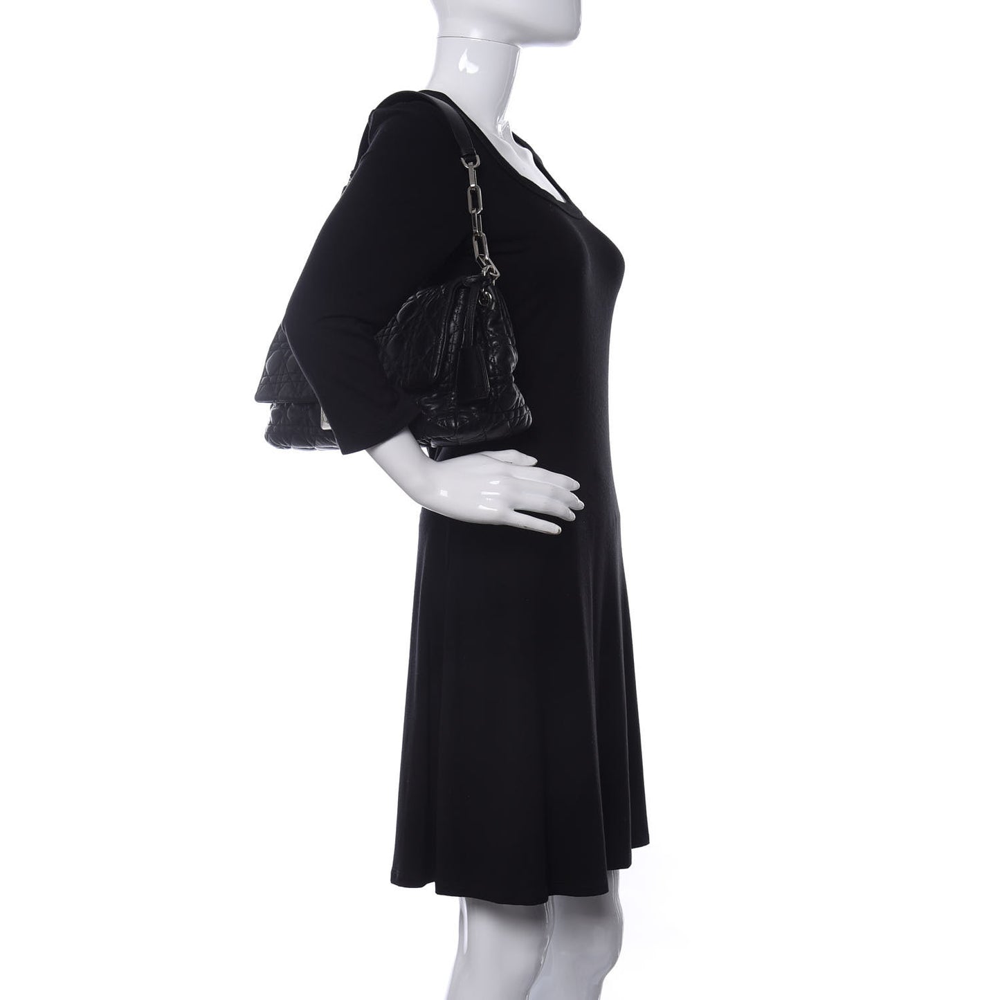 Lambskin Cannage New Lock Flap Black