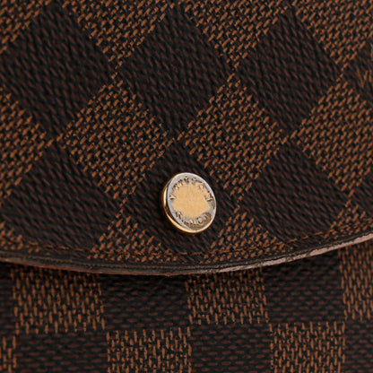 Louis Vuitton Damier Ebene Caissa Wallet Rose Ballerine 9 of 12