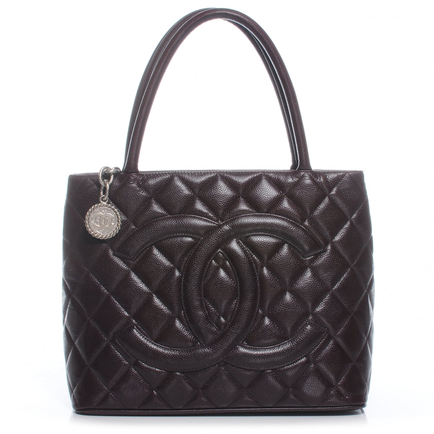 Chanel Caviar Medallion Tote Bordeaux 1 of 8
