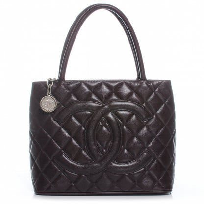 Chanel Caviar Medallion Tote Bordeaux 1 of 8
