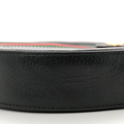 Gucci Grained Calfskin Web Mini Ophidia Round Shoulder Bag Black 10 of 11