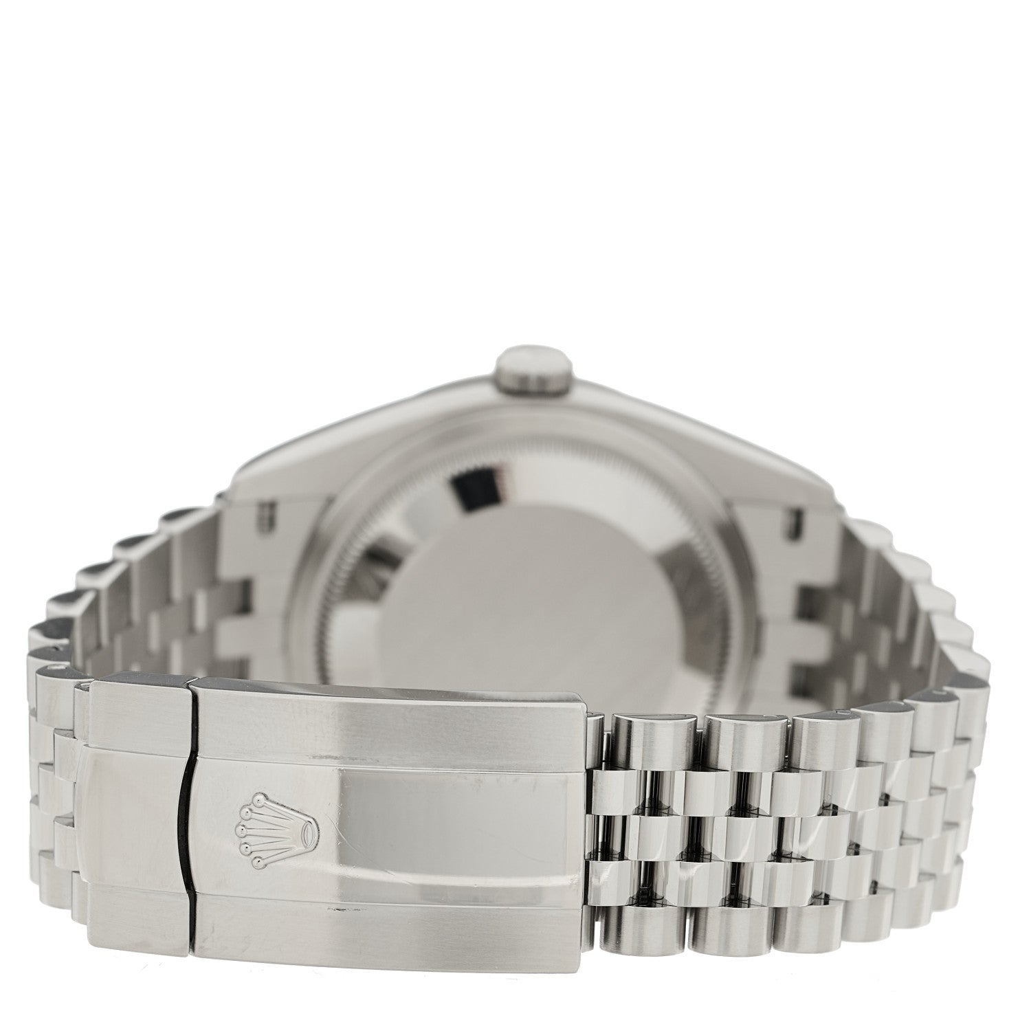 Rolex Stainless Steel 18K White Gold Diamond 36mm Oyster Perpetual Datejust Watch Silver Roman 126234 3 of 5