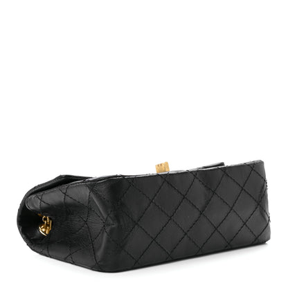 Chanel Aged Calfskin Quilted 2.55 Reissue Mini Flap Black 4 of 13