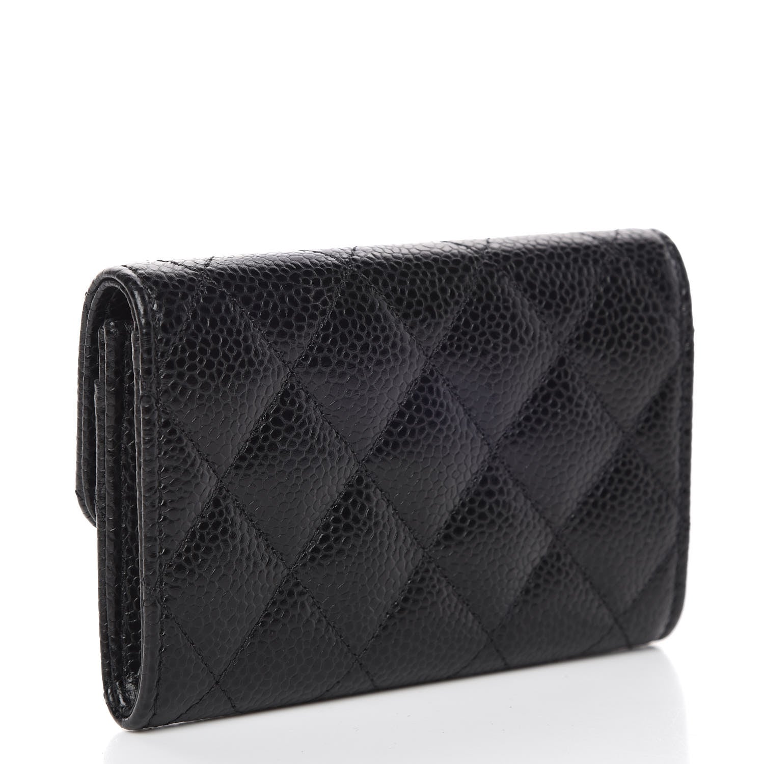 Chanel Caviar Quilted Flap Card Holder Black 3 of 10