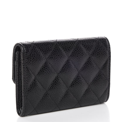 Chanel Caviar Quilted Flap Card Holder Black 3 of 10