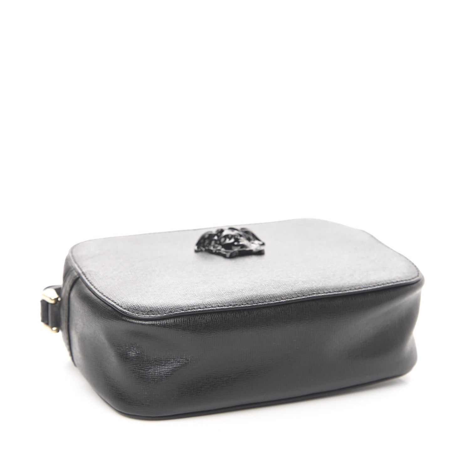 Grained Calfskin Palazzo Camera Bag Black