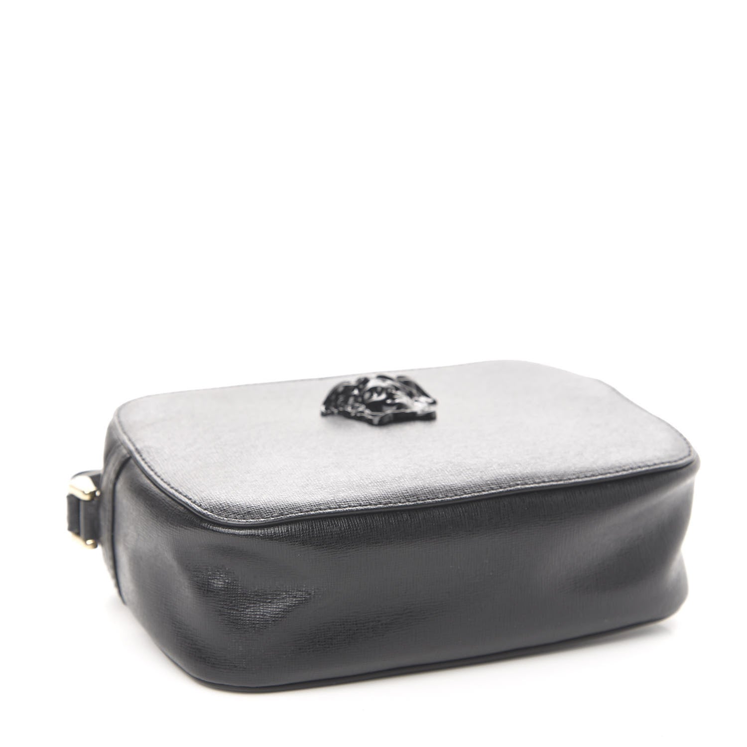Versace Grained Calfskin Palazzo Camera Bag Black 4 of 9