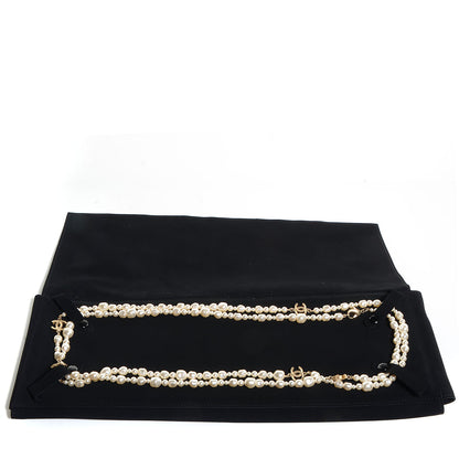 Chanel Irregular Pearl CC Long Necklace Light Gold 5 of 5
