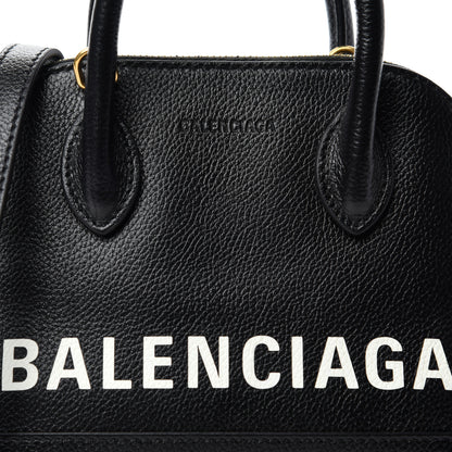 Balenciaga Grained Calfskin XXS Ville Top Handle Bag Black 9 of 9
