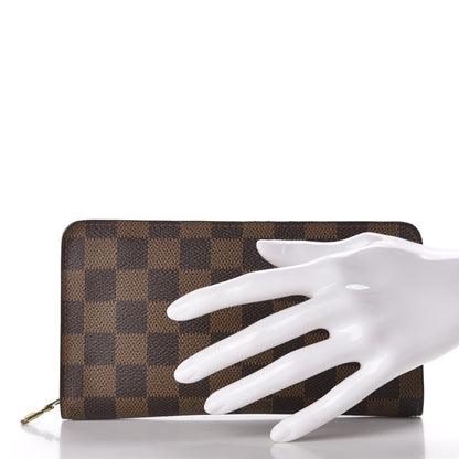 Louis Vuitton Damier Ebene Porte-Monnaie Zippy Wallet 2 of 9