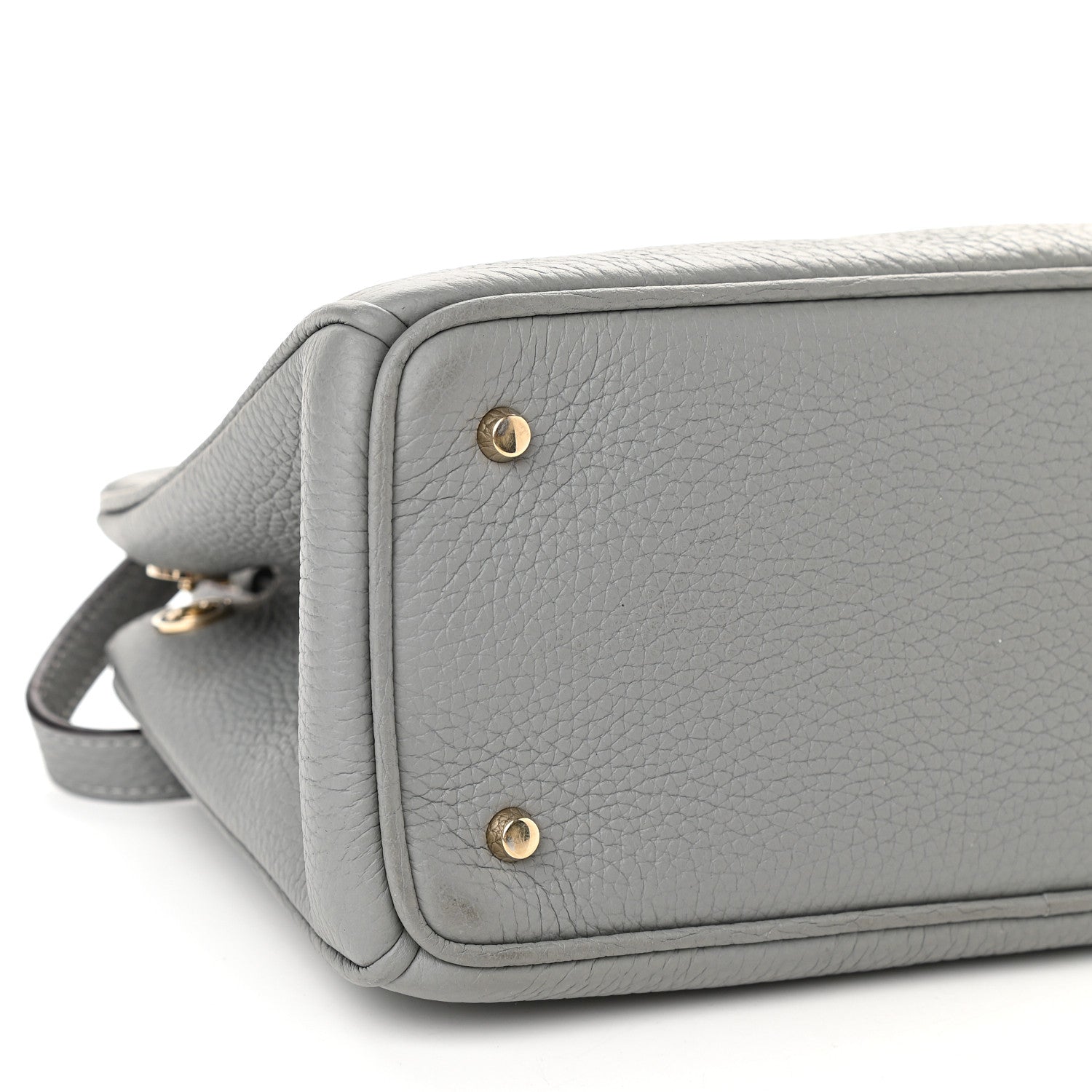 Christian Dior Calfskin Mini Diorissimo Tote Gris 8 of 11