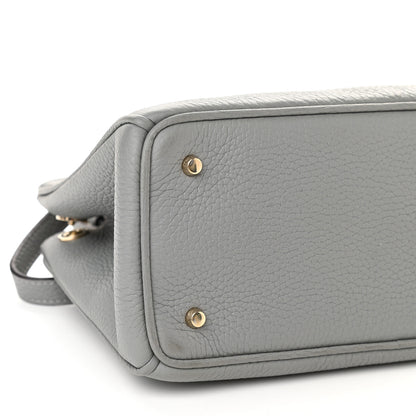 Christian Dior Calfskin Mini Diorissimo Tote Gris 8 of 11