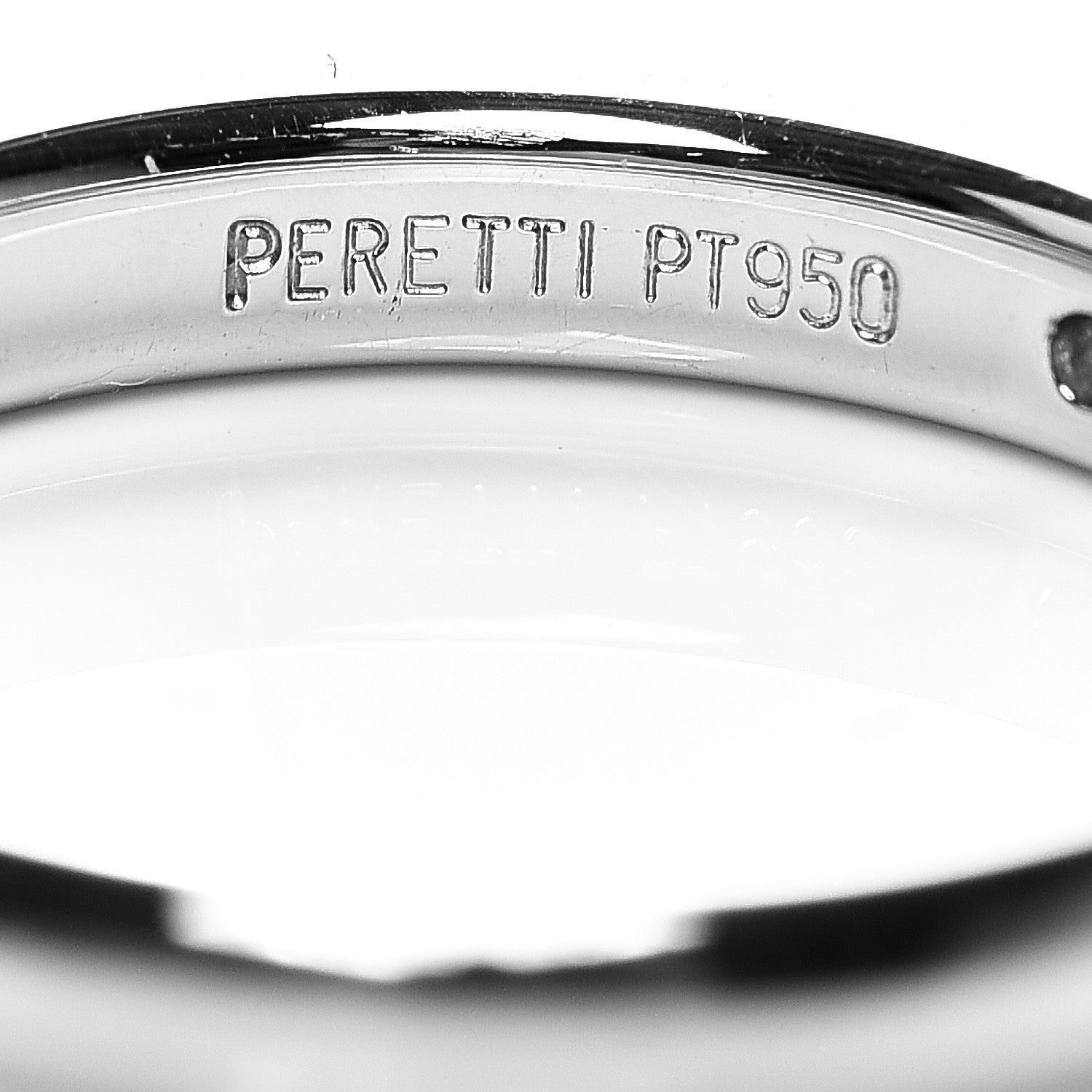 Tiffany Platinum Diamond Elsa Peretti Band Ring 49 5 4 of 4