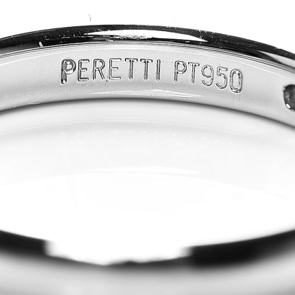 Tiffany Platinum Diamond Elsa Peretti Band Ring 49 5 4 of 4