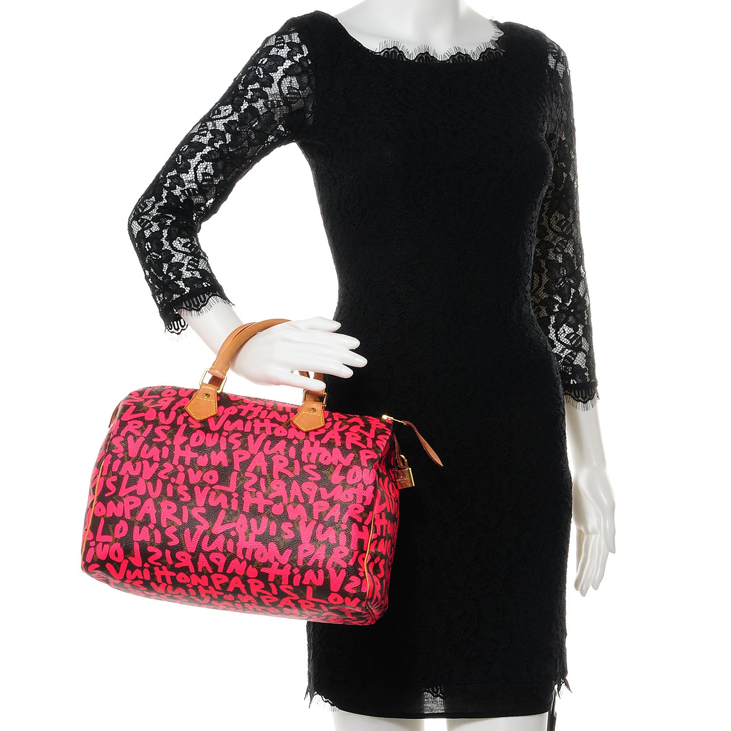 Louis Vuitton Graffiti Speedy 30 Fuchsia 2 of 8