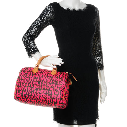 Louis Vuitton Graffiti Speedy 30 Fuchsia 2 of 8