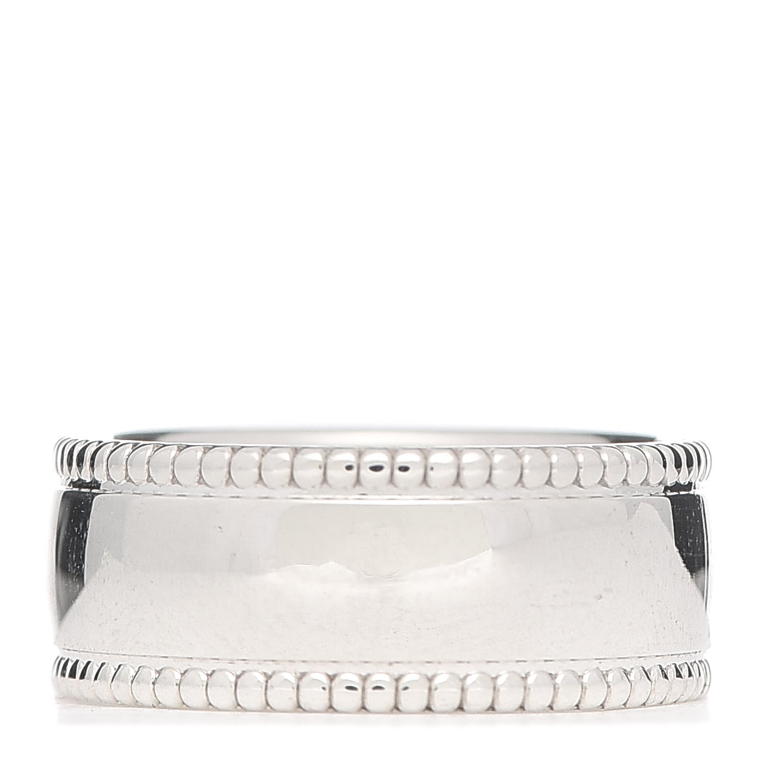 Tiffany Sterling Silver Milgrain Logo Band Ring 54 6.75 3 of 5