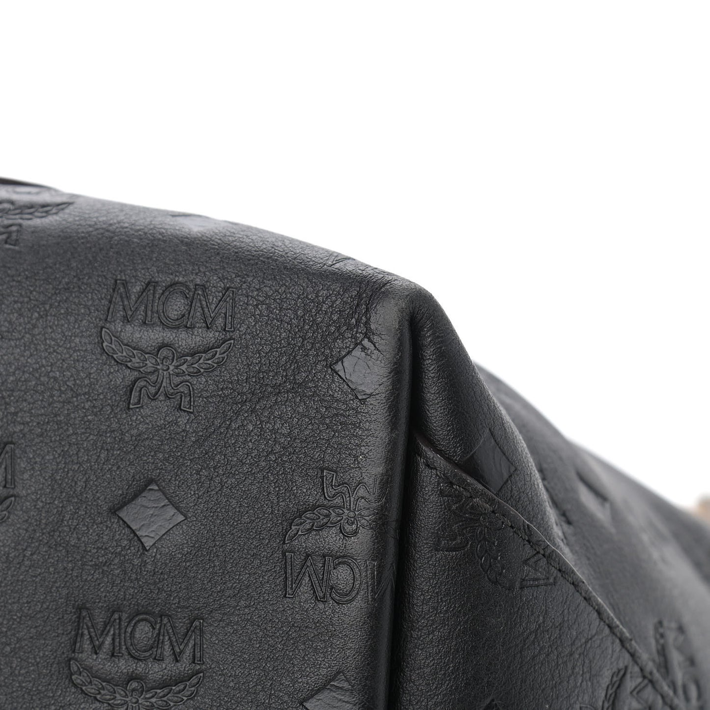Calfskin Ottomar Monogram Medium Klara Shopper Tote Black