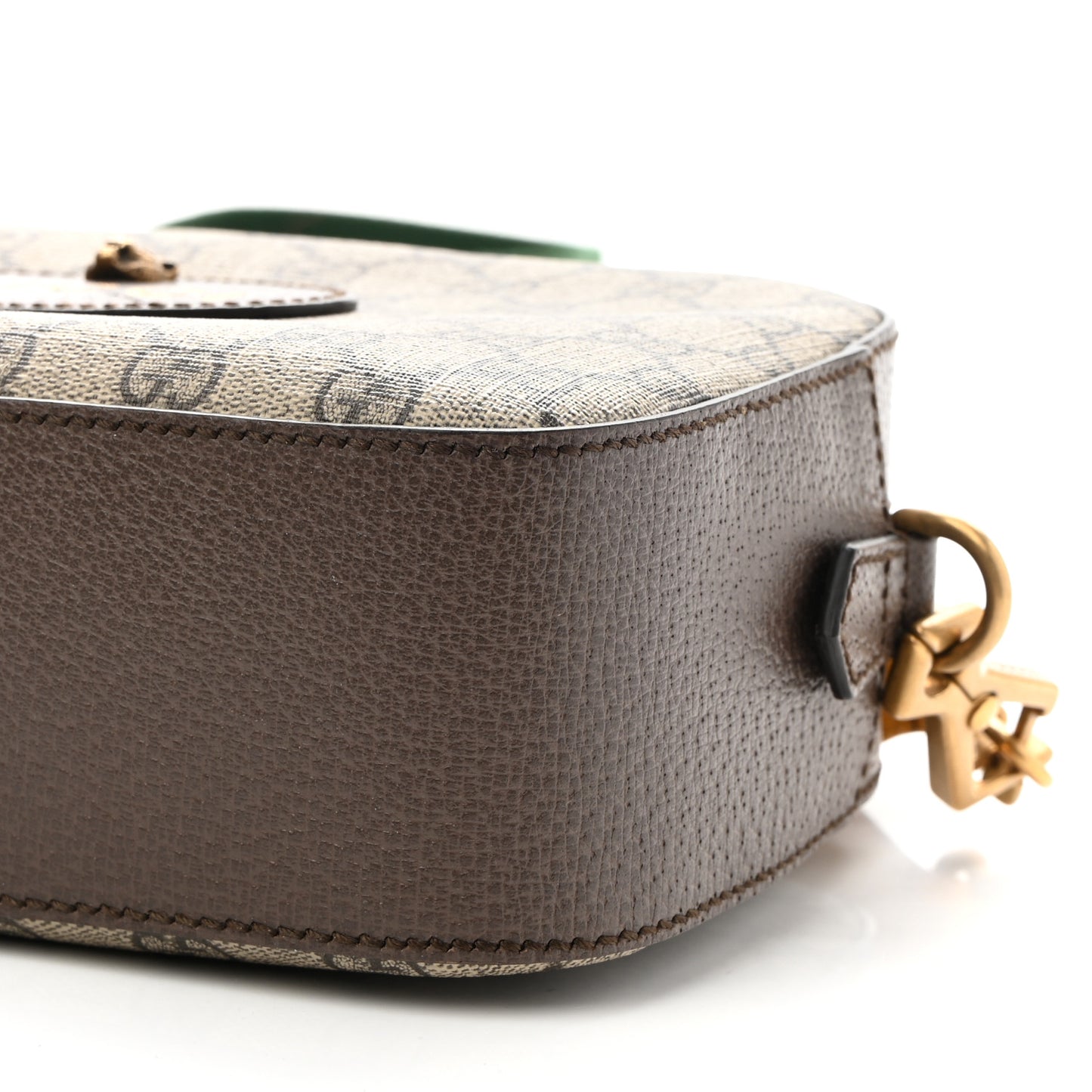 GG Supreme Monogram Web Neo Vintage Shoulder Bag Beige New Acero Crop