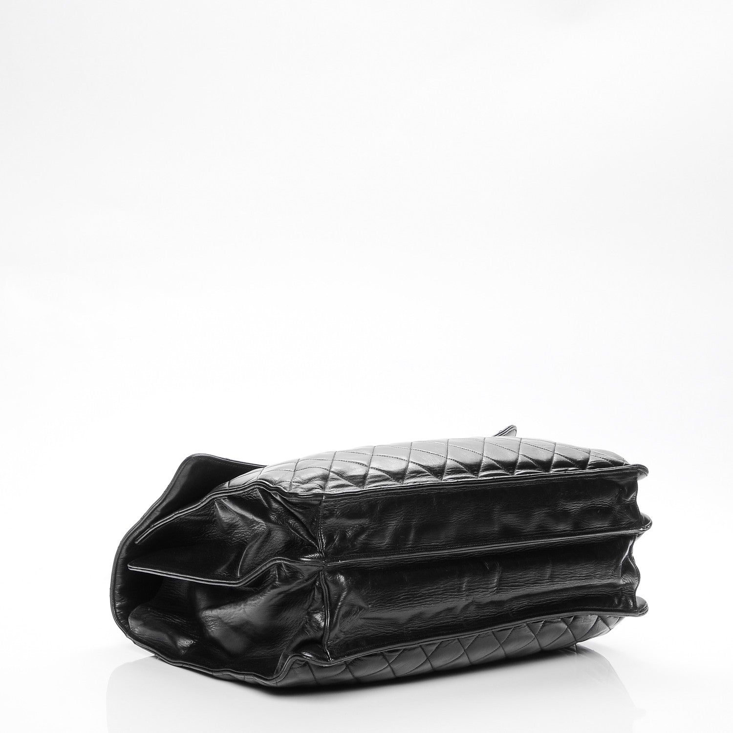 Chanel Lambskin Quilted Briefcase Laptop Bag Black 4 of 11