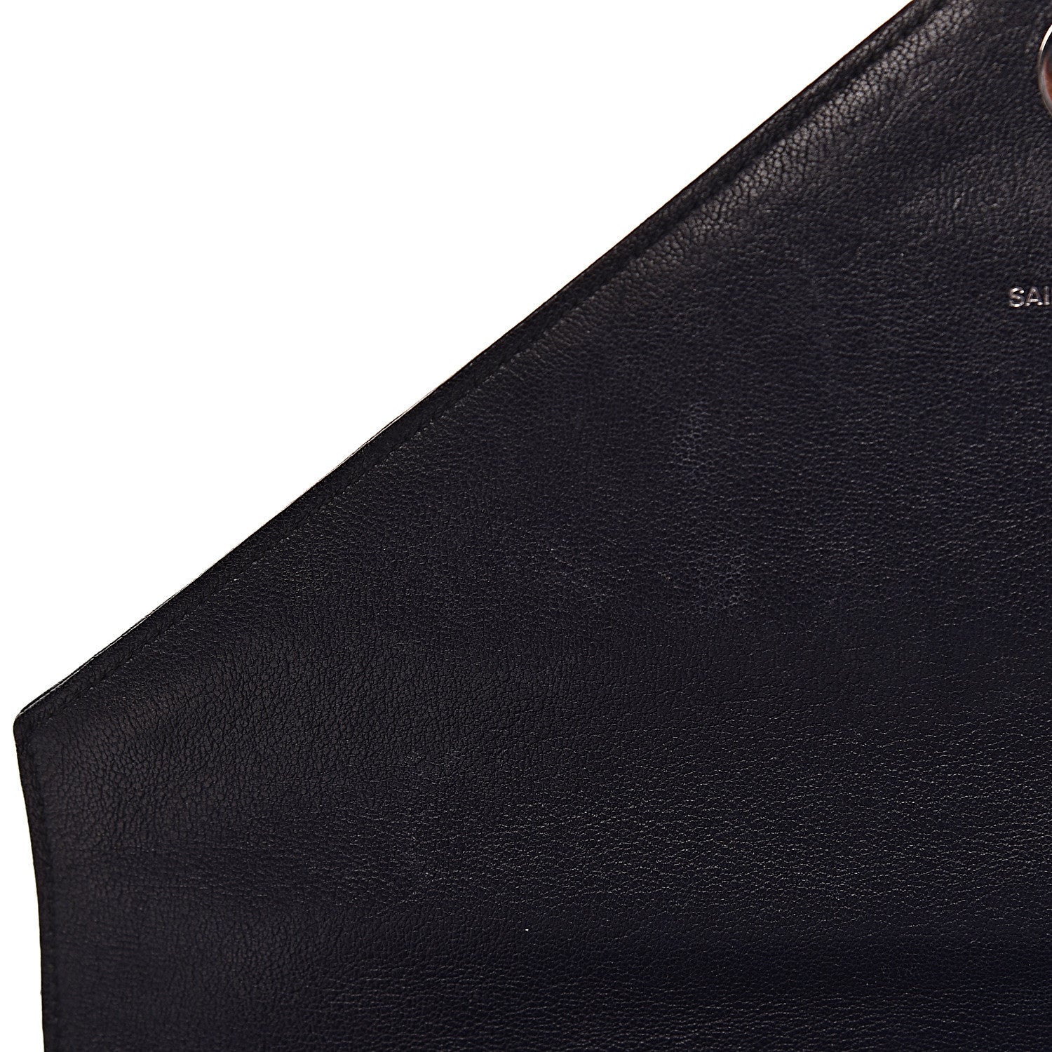 Saint Laurent Sheepskin Matelasse Chevron Monogram Large College Satchel Deep Marine 8 of 19