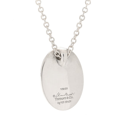 Tiffany Platinum Elsa Peretti Zodiac Virgo Pendant Necklace 4 of 9