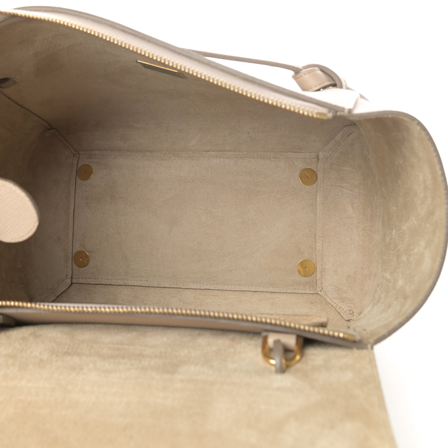 Grained Calfskin Mini Belt Bag Light Taupe