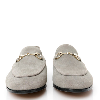 Gucci Suede Horsebit Womens Jordaan Loafers 37 New Fango 3 of 11