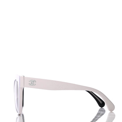 Chanel Acetate CC Sunglasses 9081 White Black 3 of 8