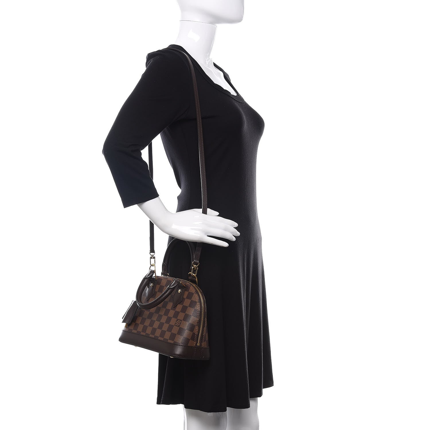 Louis Vuitton Damier Ebene Alma BB 2 of 10