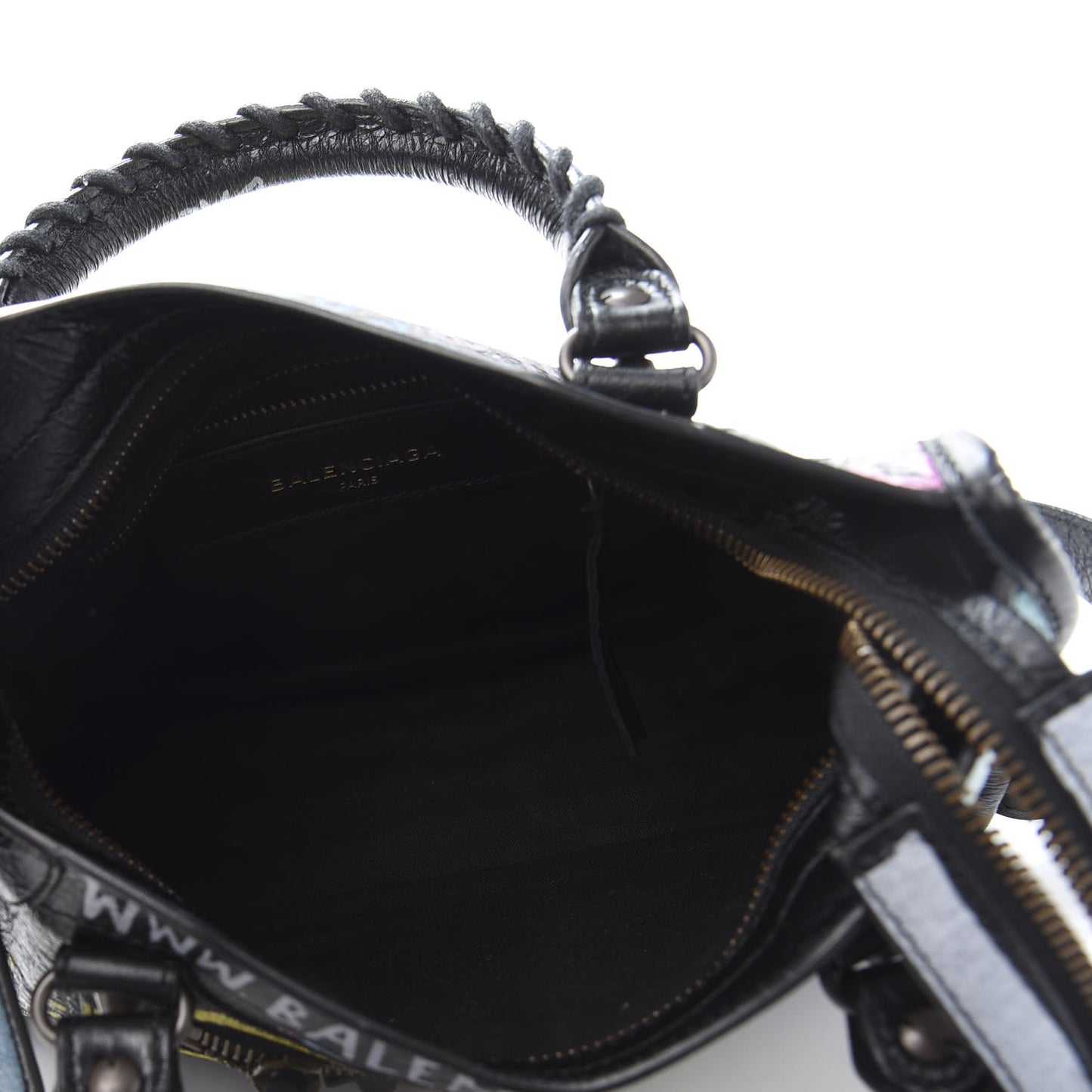 Agneau Arena Graffiti All Over Classic Hardware Mini City Black Multicolor