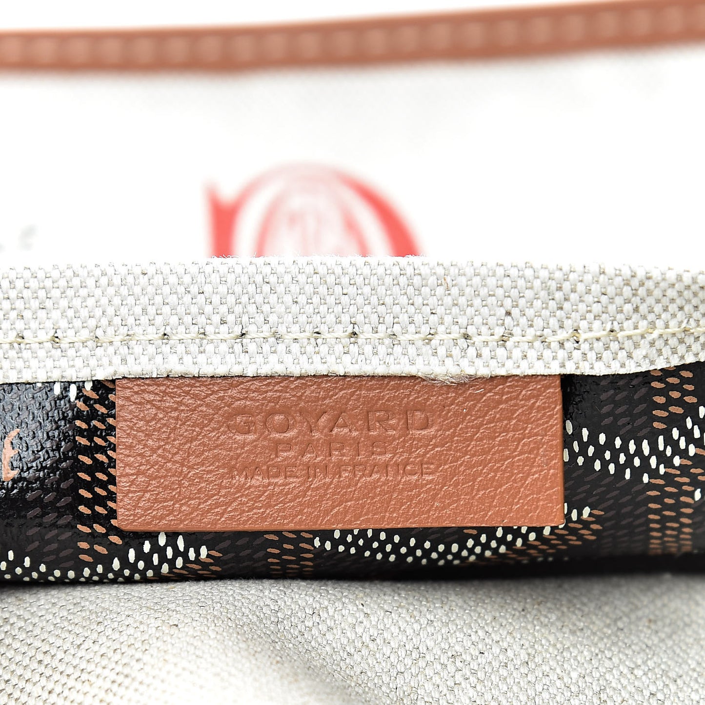 Goyardine Canvas Le Foulard Pouch Black Gold Off White