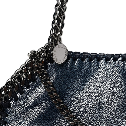 Stella McCartney Chamois Shiny Dotted Mini Falabella Crossbody Navy 8 of 10
