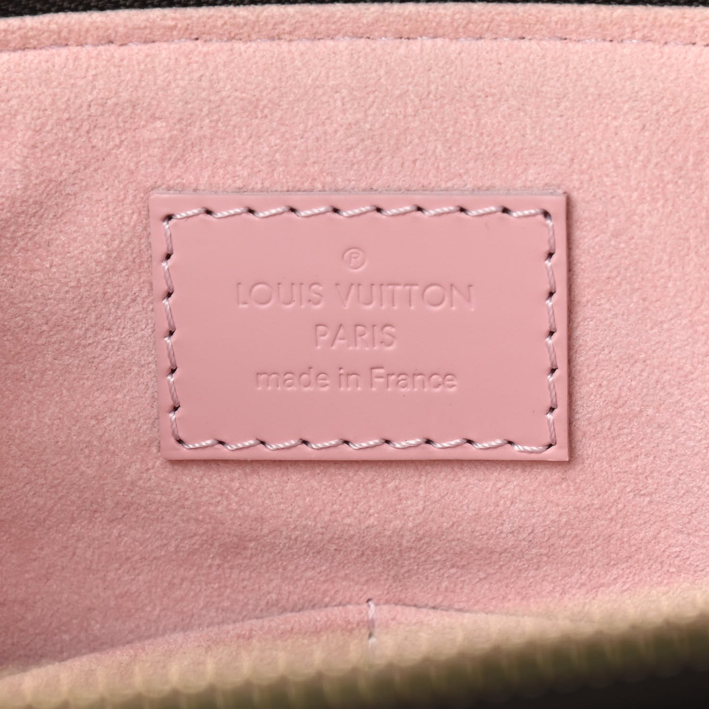 Damier Ebene Caissa Tote PM Rose Ballerine