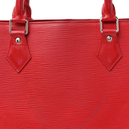 Louis Vuitton Epi Sac Plat PM Castillan Red 6 of 19