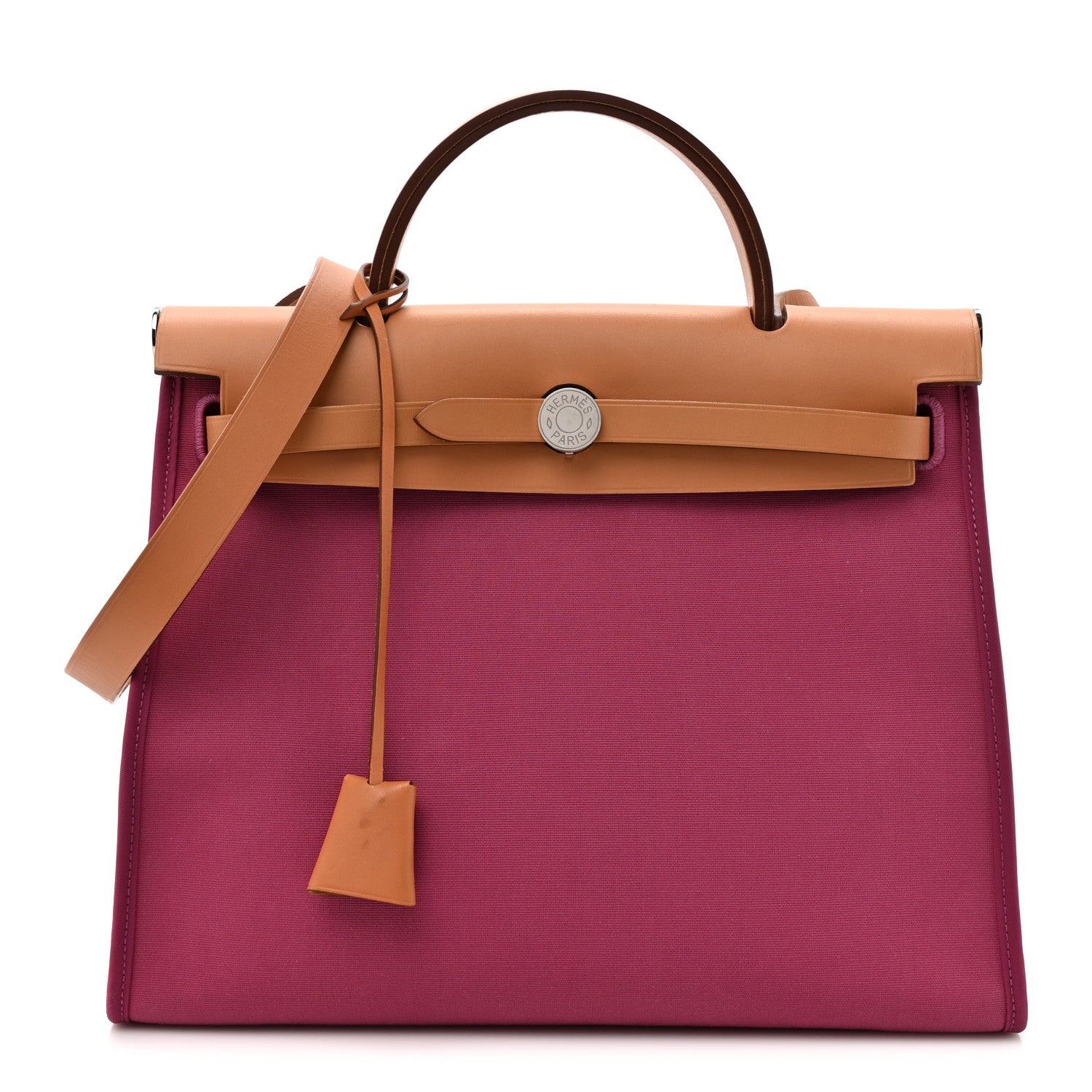 Hermes Vache Hunter Toile Herbag Zip 31 PM Tosca 1 of 15
