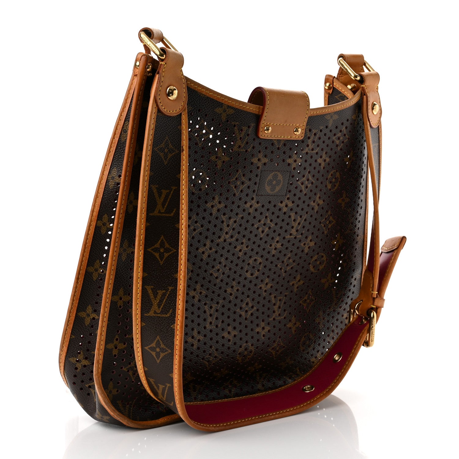 Louis Vuitton Monogram Perforated Musette Fuchsia 3 of 9