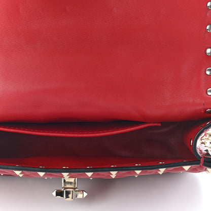 Valentino Garavani Nappa Small Rockstud Spike Shoulder Bag Rosso Valentino 4 of 10