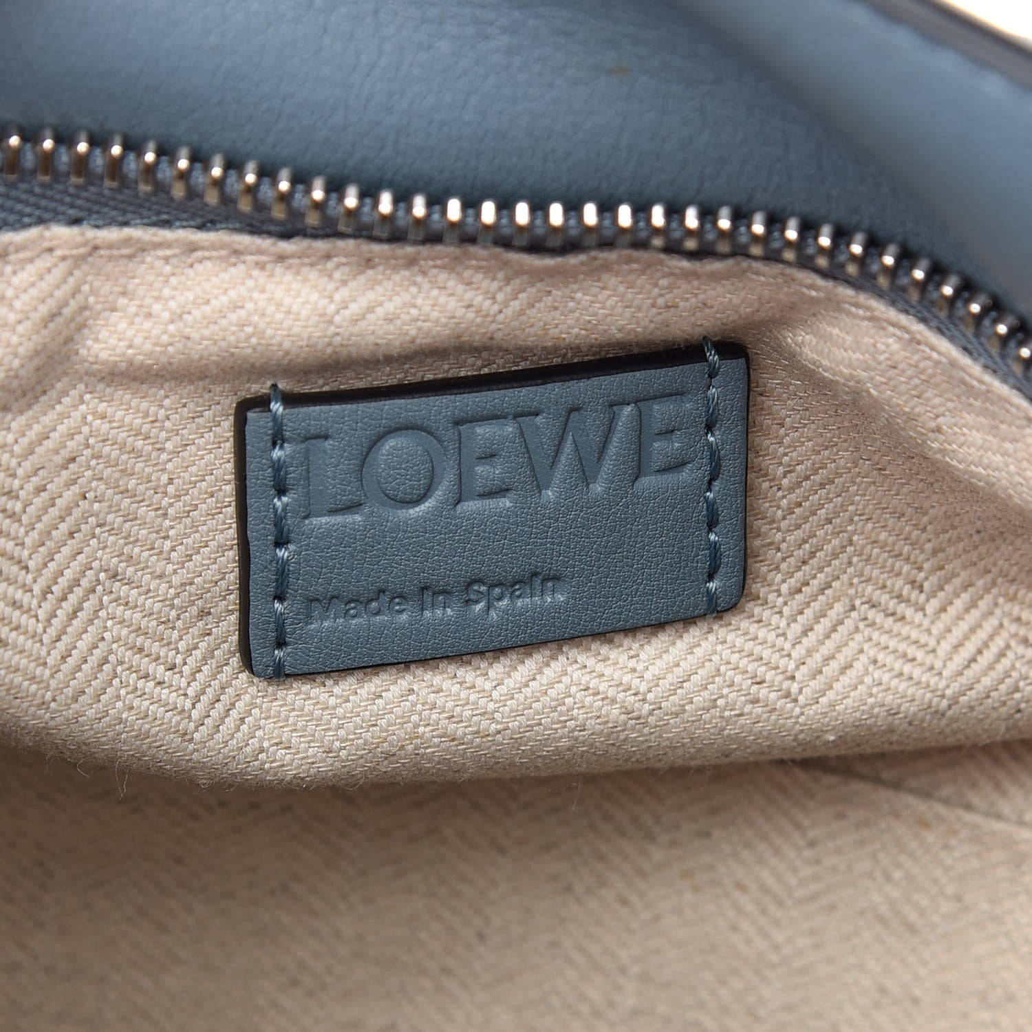 Loewe Calfskin Small Puzzle Bag Stone Blue 5 of 9