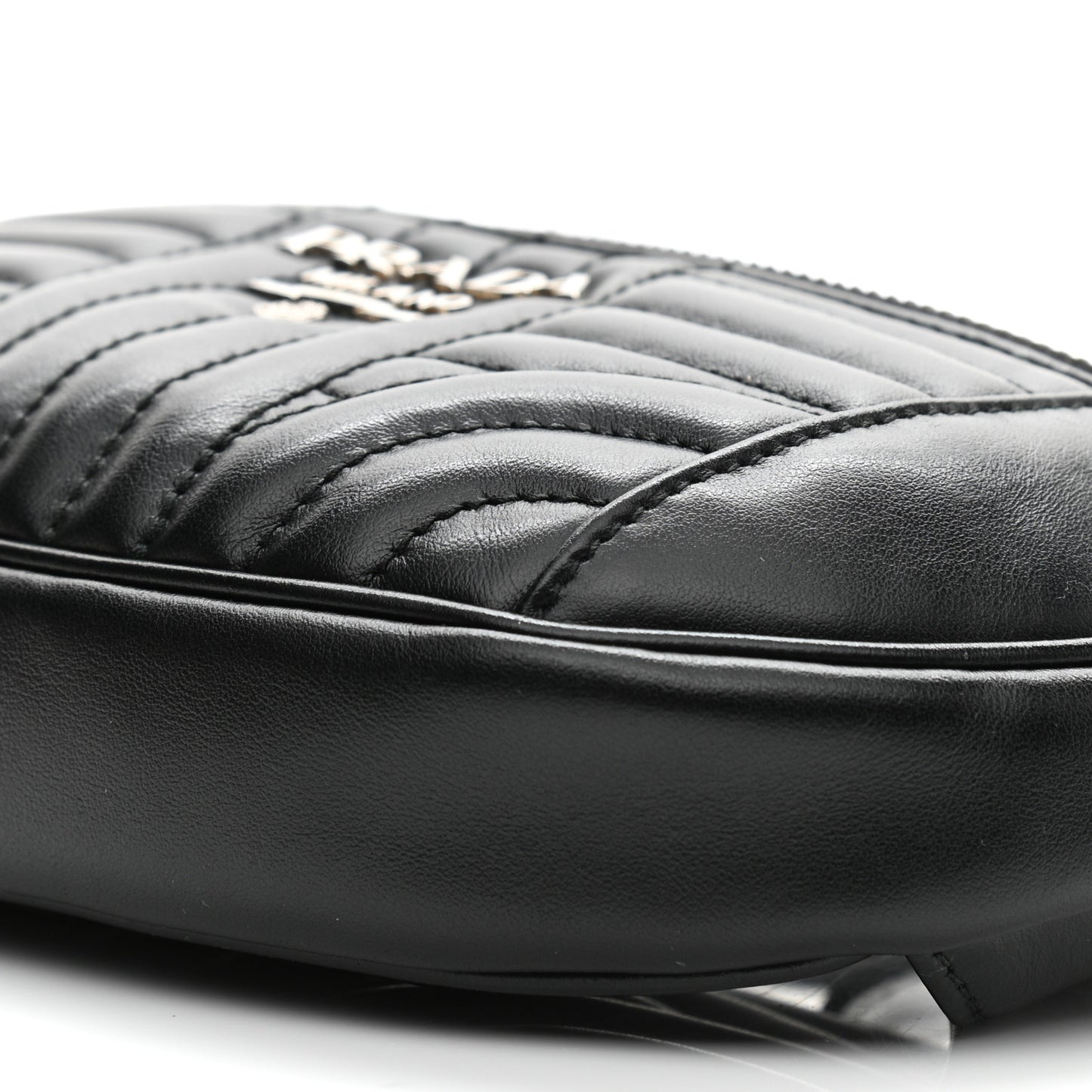 Soft Calfskin Impunture Diagramme Belt Bag Black