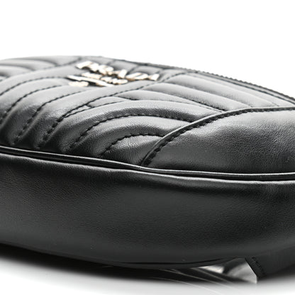 Prada Soft Calfskin Impunture Diagramme Belt Bag Black 10 of 10