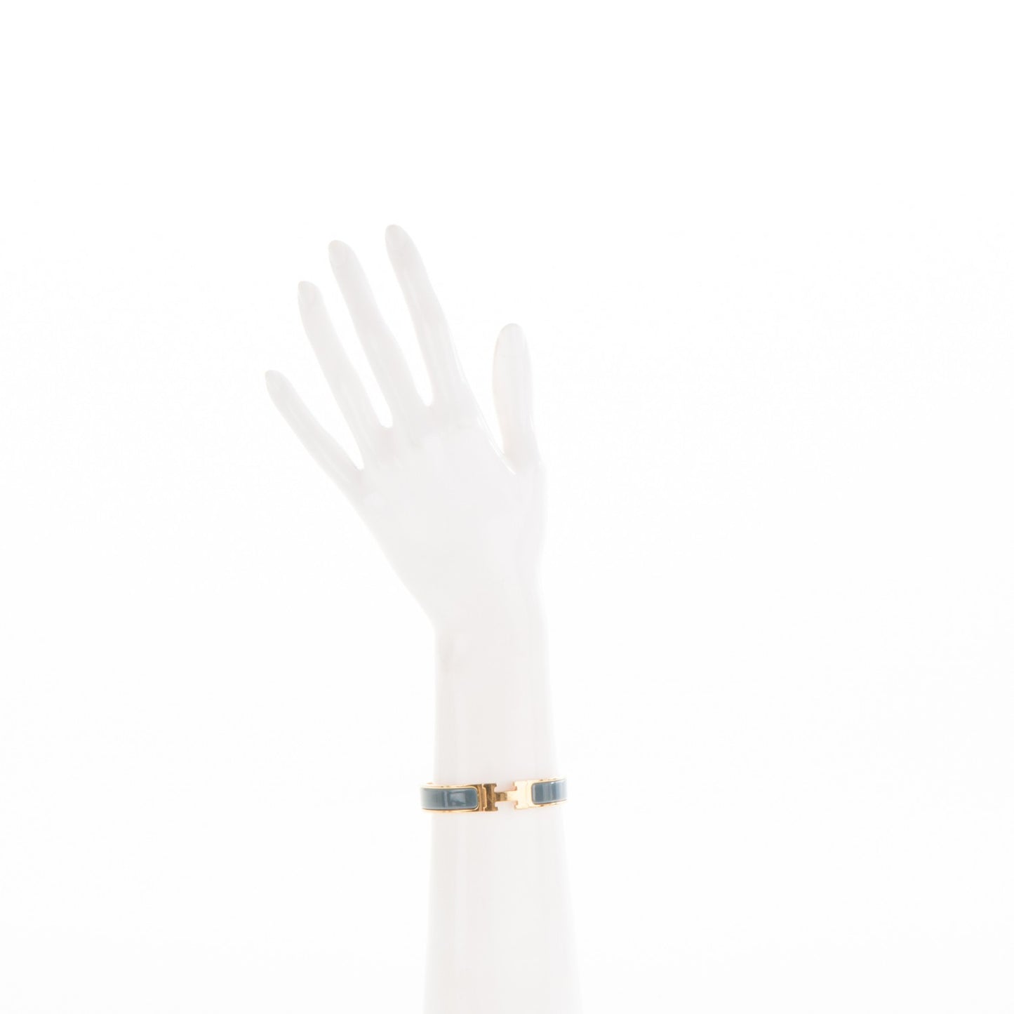 Enamel Clic Clac H Narrow Bracelet PM Ardoise