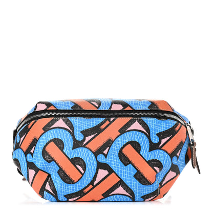 Burberry E-Canvas Logo Sonny Bum Bag Bright Cobalt 1 of 8
