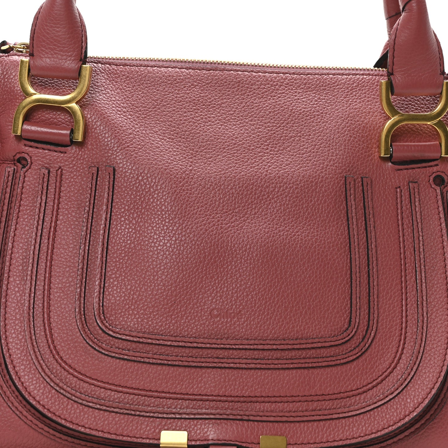 Calfskin Medium Marcie Satchel Faded Rose