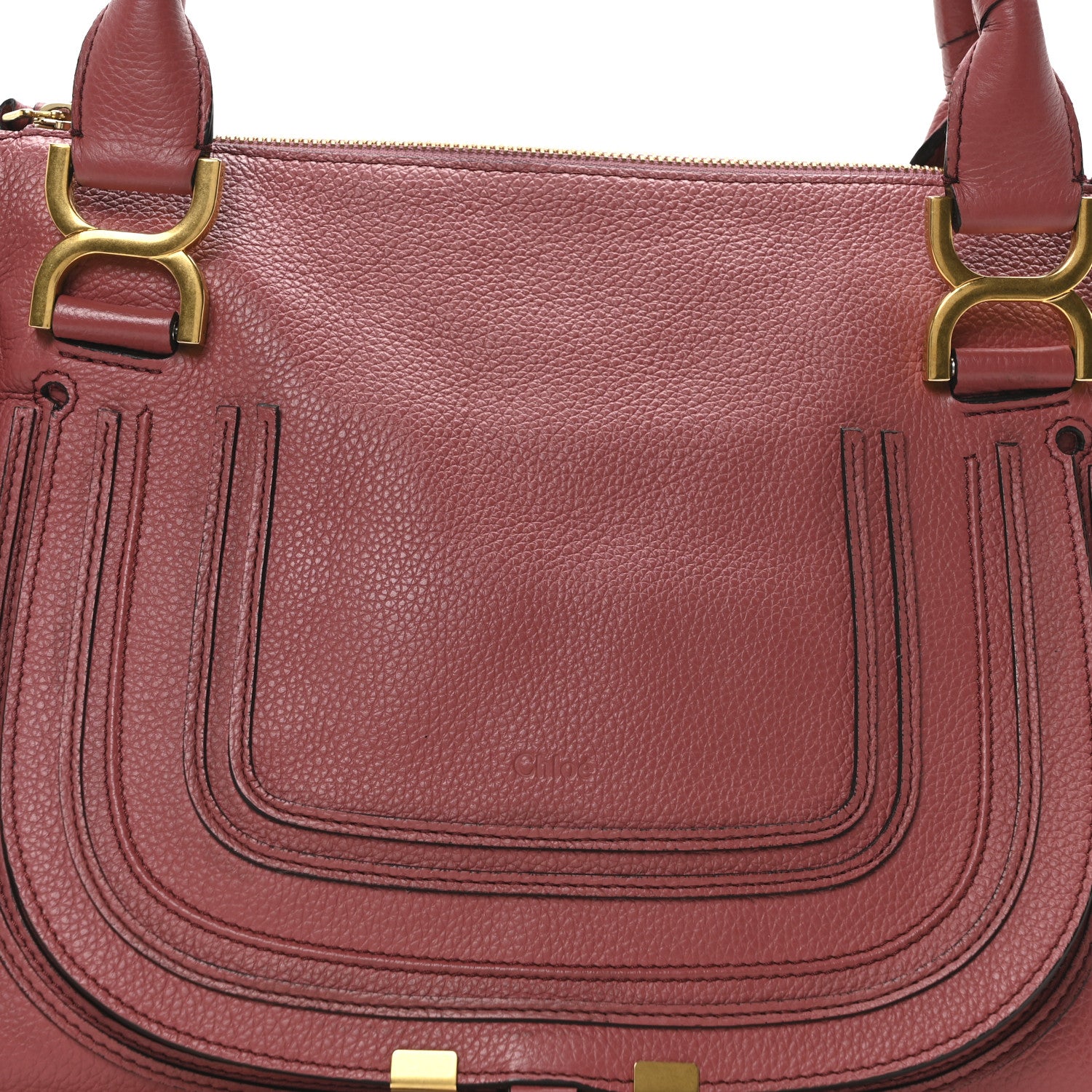 Chloe Calfskin Medium Marcie Satchel Faded Rose 8 of 10