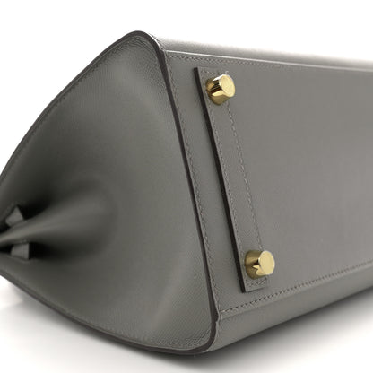 Hermes Madame Calfskin Birkin Sellier 25 Gris Meyer 9 of 11