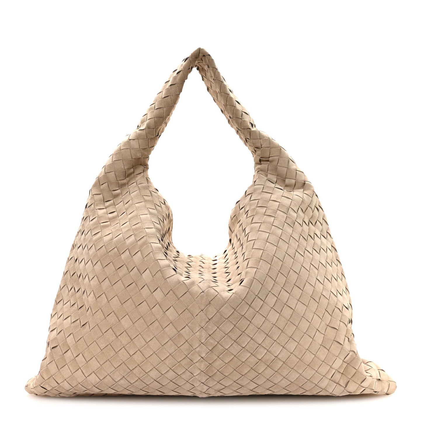 Suede Intrecciato Large Hop Ecru