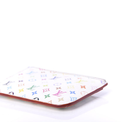Louis Vuitton Monogram Multicolor Key Pouch White Litchi 10 of 10